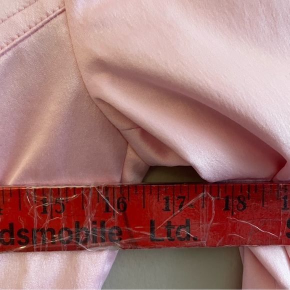 Zara Baby Pink Satin Long Line Blazer – Size XS GUC - Picture 14 of 16